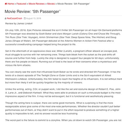 Movie Review: 5th Passenger